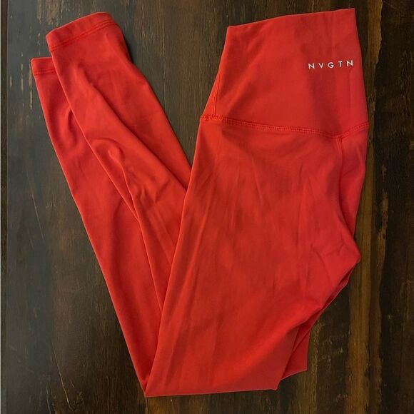NVGTN Red Leggings - Picture 1 of 6